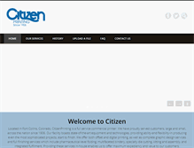 Tablet Screenshot of citizenprinting.com